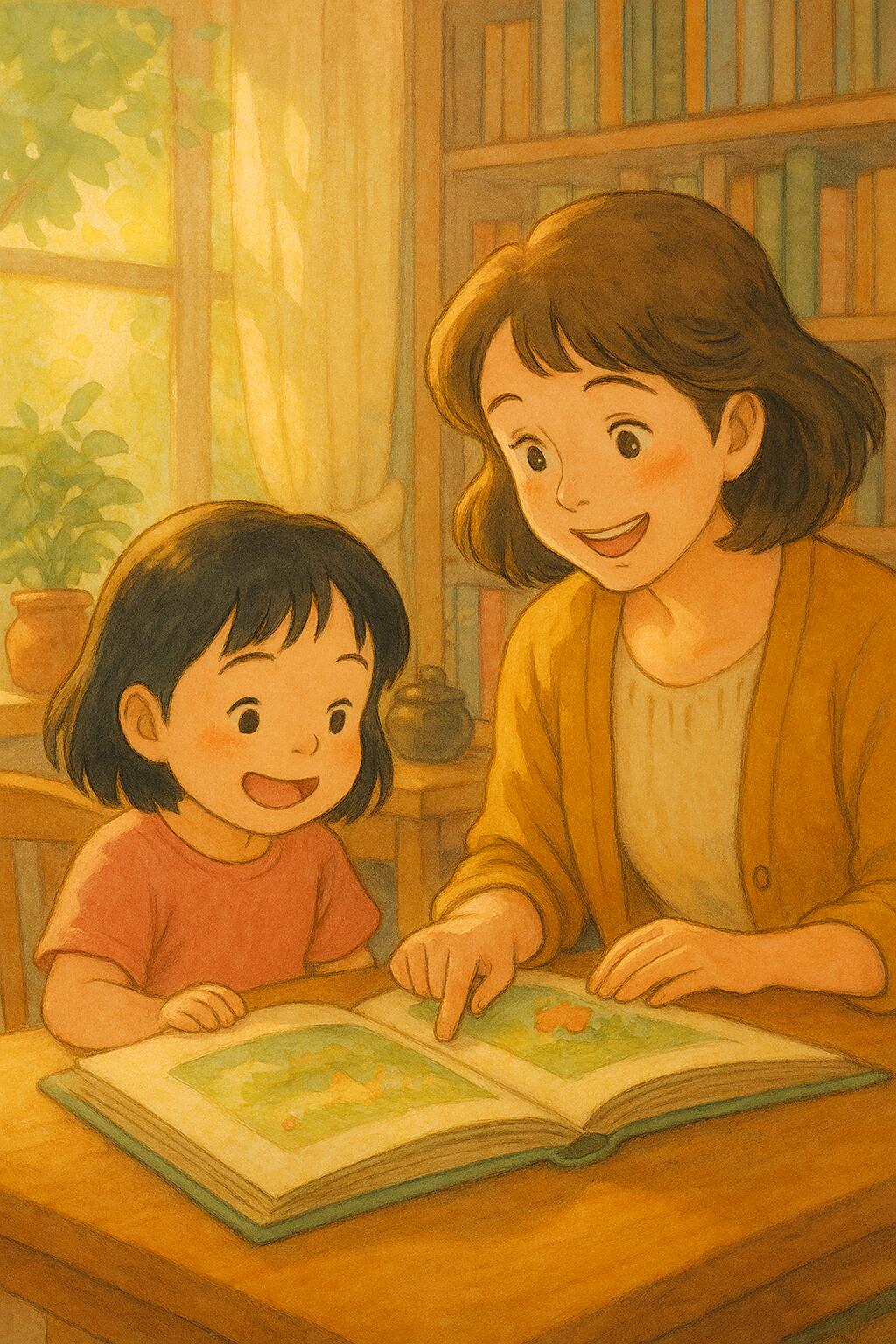 BookTALK 교사와 어린이 일러스트